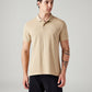 Men's Striped Slim Fit Polo T-Shirt - Front View