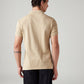 Men's Striped Slim Fit Polo T-Shirt - Back View