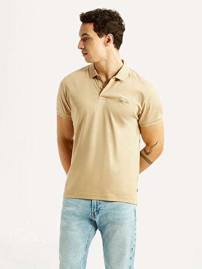levi's Men's Solid Beige Slim Fit Polo T-shirt-picture-28
