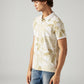 Men's Printed Slim Fit Pique Polo T-Shirt - Side View