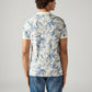 Men's Printed Slim Fit Pique Polo T-Shirt - Back View