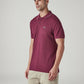 Men's Solid Maroon Pique Polo T-shirt - Side View