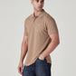 Men's Solid Brown Polo T-shirt - Side View