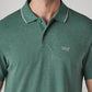Men's Solid Green Pique Polo T-shirt - 20 View