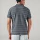 Men's Striped Regular Polo T-shirt - Back View
