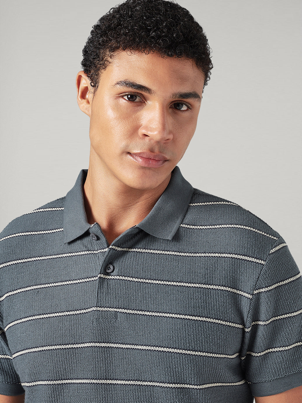 Men's Striped Regular Polo T-shirt - 20 View