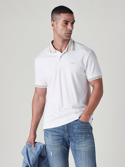 levi's Men's Solid White Interlock Polo T shirt-picture-11