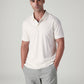 Men's Solid Off White Interlock Polo T shirt - Styleshot View