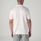 Men's Solid Off White Interlock Polo T shirt - Back View