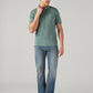 Men's Solid Sage Interlock Polo T-shirt - Full View