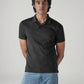 Men's Solid Black Interlock Polo T-Shirt - 20 View