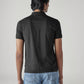 Men's Solid Black Interlock Polo T-Shirt - 20 View