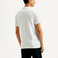 Men's Solid Slim Fit Polo T-shirt - Back View