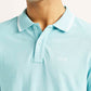 Men's Solid Slim Fit Polo T-Shirt - Detail View
