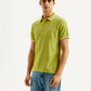 Men's Solid Slim Fit Polo T-shirt - Side View