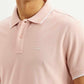 Men's Solid Slim Fit Polo T-shirt - Detail View