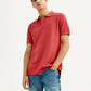 Men's Solid Overdyed Slim Fit Polo T-shirt - 20 View