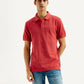 Men's Solid Overdyed Slim Fit Polo T-shirt - Styleshot View