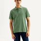 Men's Solid Overdyed Slim Fit Polo T-shirt - Styleshot View