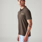 Men's Graphic Print Slim Fit Polo T-Shirt - Side View
