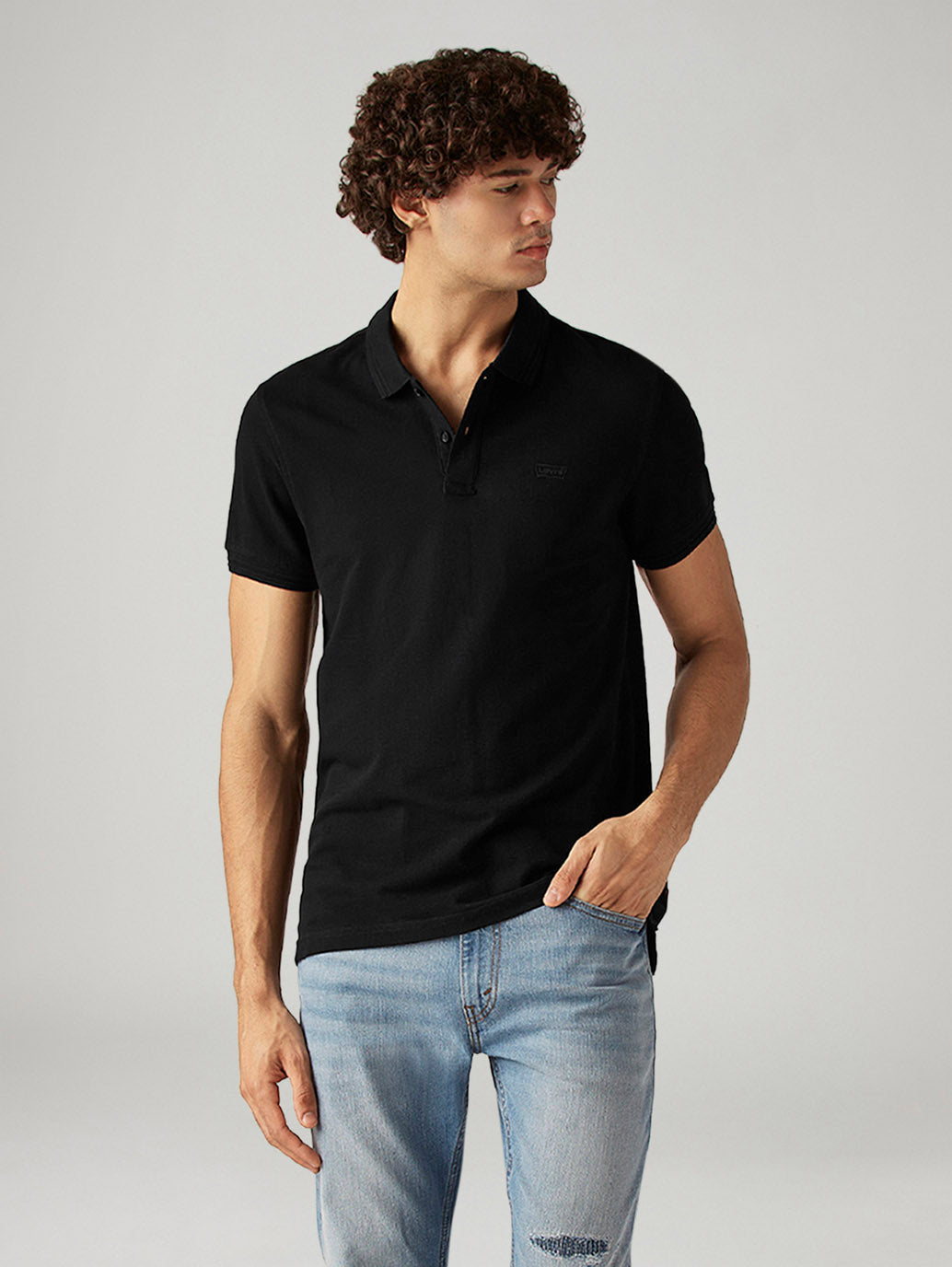 Men's Solid Slim Fit Pique Commuter Polo T-Shirt