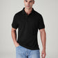Men's Solid Black Polo T-shirt - 20 View