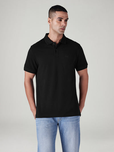 levi's Men's Solid Black Polo T-shirt-picture-35