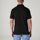 Men's Solid Black Polo T-shirt - 20 View