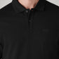 Men's Solid Black Polo T-shirt - 20 View
