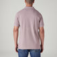 Men's Solid Mauve Polo T-shirt - Back View