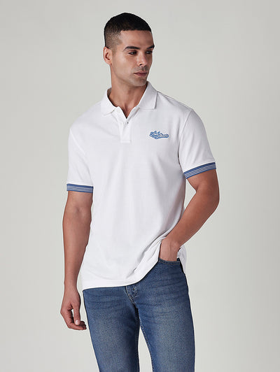 levi's Men's Brand Logo White Pique Polo T-shirt-picture-32