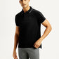 Men's Solid Slim Fit Polo T-shirt - Front View