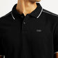 Men's Solid Slim Fit Polo T-shirt - Detail View