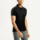 Men's Solid Slim Fit Polo T-shirt - Side View