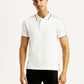 Men's Solid Slim Fit Polo T-shirt - Front View