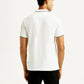 Men's Solid Slim Fit Polo T-shirt - Back View