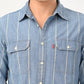 Men's Striped Slim Fit Shirt - detail View