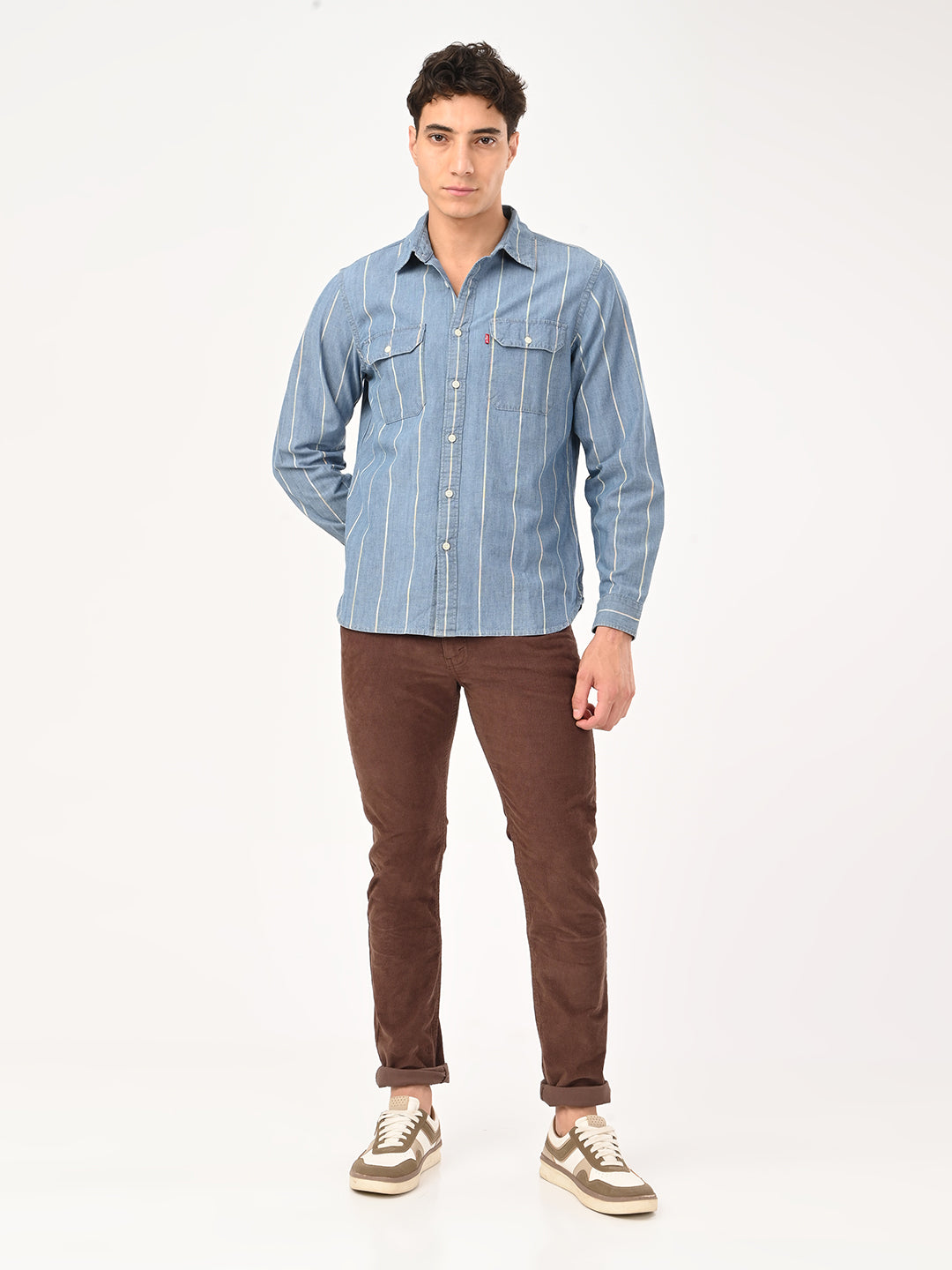 Men's Striped Slim Fit Shirt - 6 View