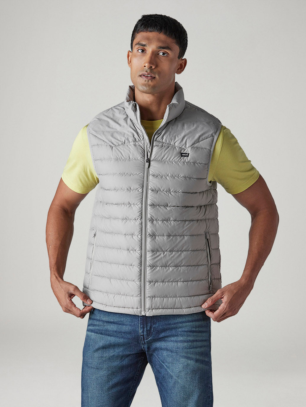 Men's Quilted Slim Fit Puffer Jacket