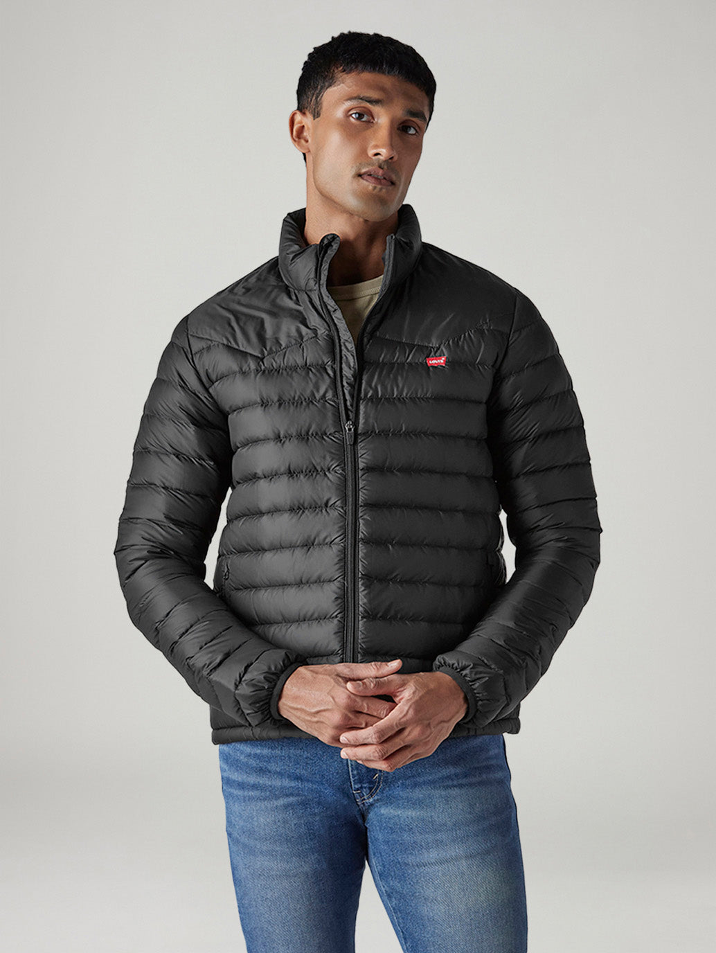 Men's Quilted Slim Fit Puffer Jacket