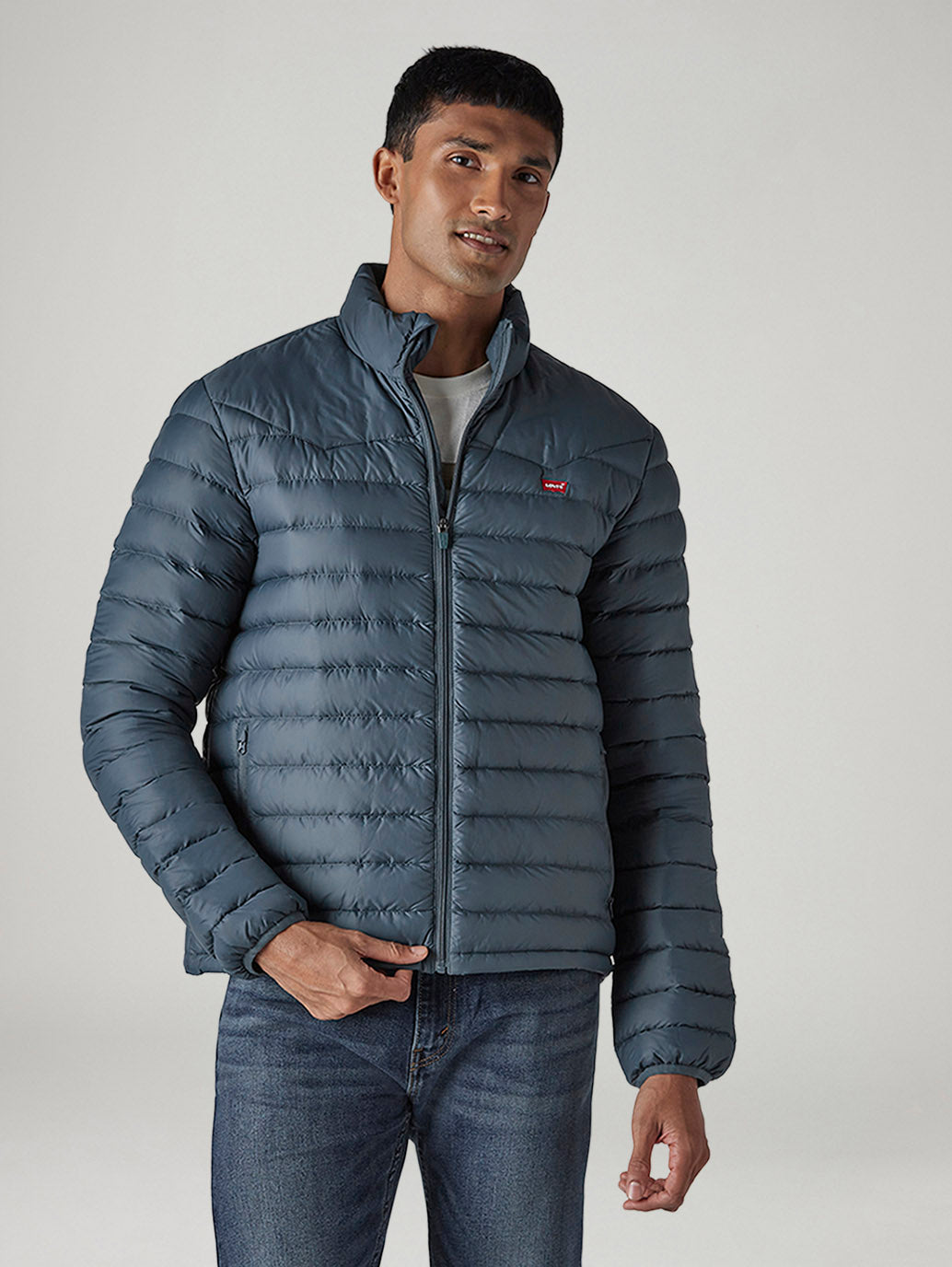 Men's Quilted Slim Fit Puffer Jacket - 20 View