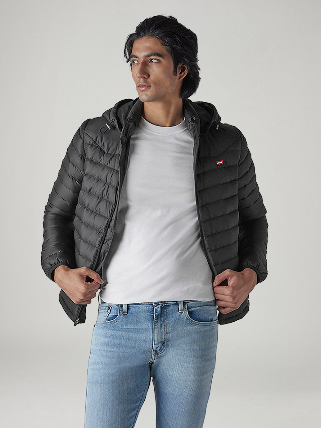 Men's Quilted Slim Fit Puffer Jacket