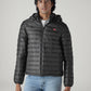 Men's Quilted Slim Fit Puffer Jacket - Front View