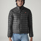 Men's Quilted Slim Fit Puffer Jacket - Front View