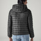 Men's Quilted Slim Fit Puffer Jacket - Back View