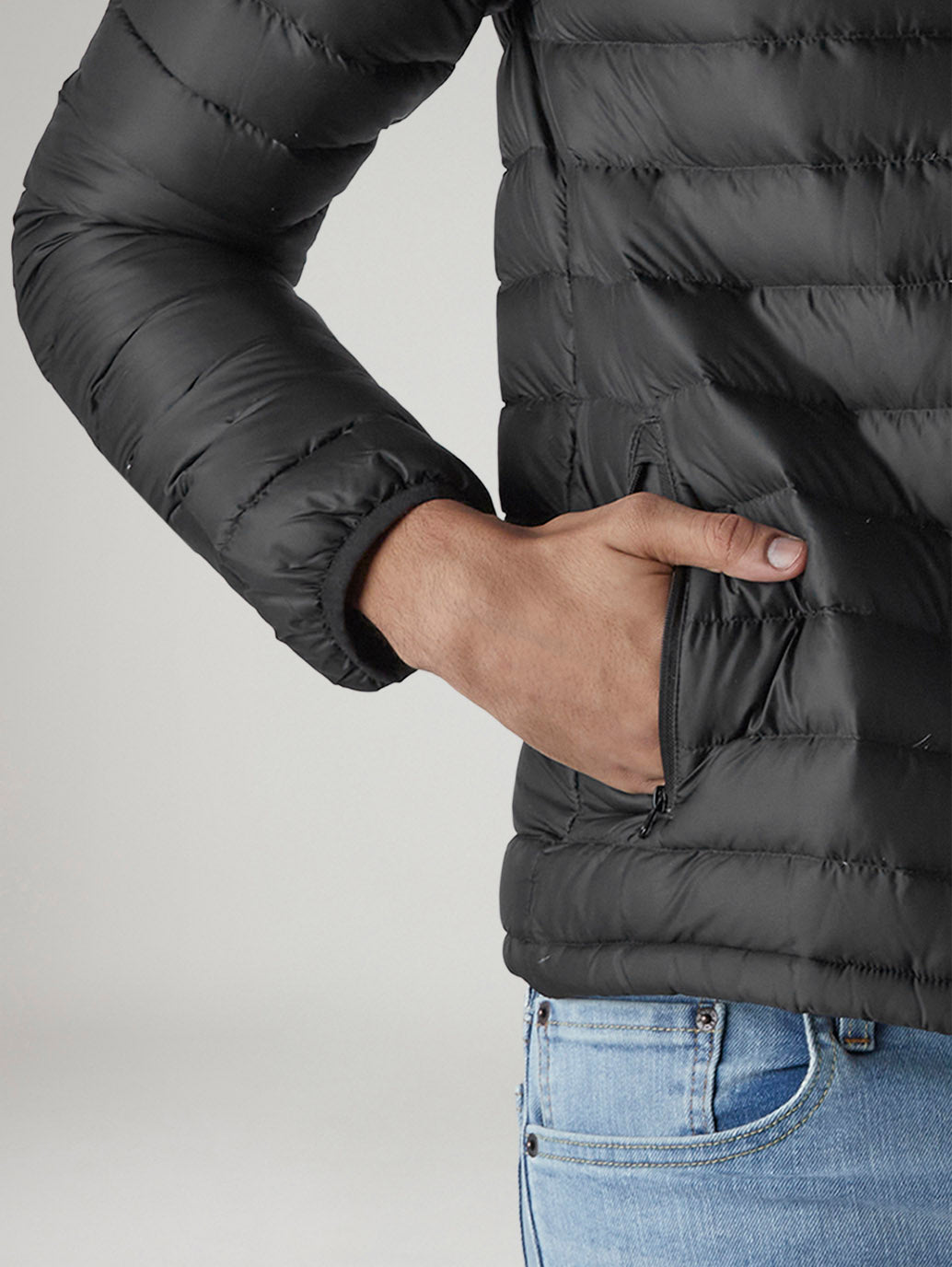 Men's Quilted Slim Fit Puffer Jacket - 20 View