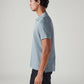 Men's Textured Slim Fit Jacquard Polo T-Shirt - Side View