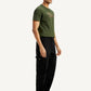 Men's 568 Black Loose Fit Mid Rise Cargo Jeans - Side View