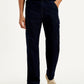 Men's Dark Indigo Tapered Fit Denim Cargo Trousers - Front View