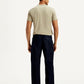 Men's Dark Indigo Tapered Fit Denim Cargo Trousers - Back View